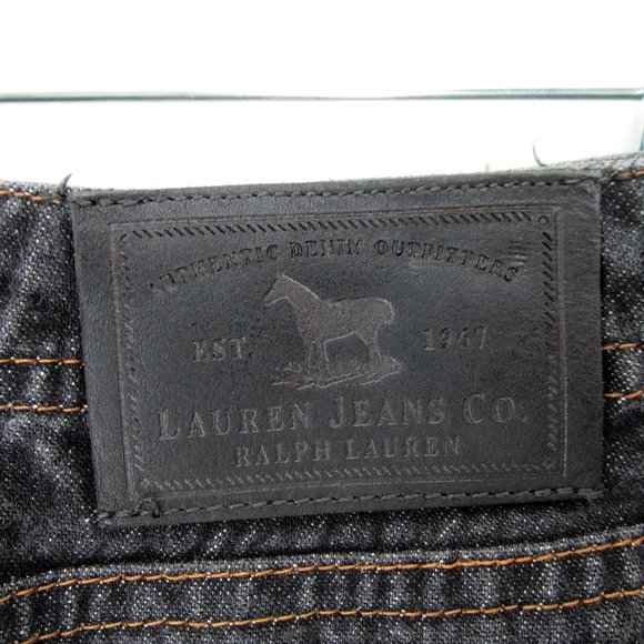 Lauren Jeans Co LRL Button-up Dark Wash Mini Skirt - Picture 6 of 10
